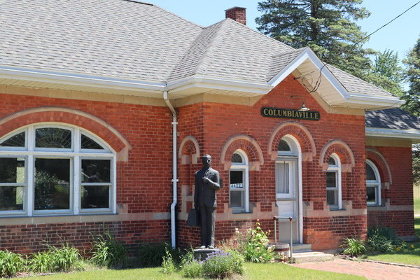 Columbiaville Train Depot - Summer 2021 Photo (newer photo)